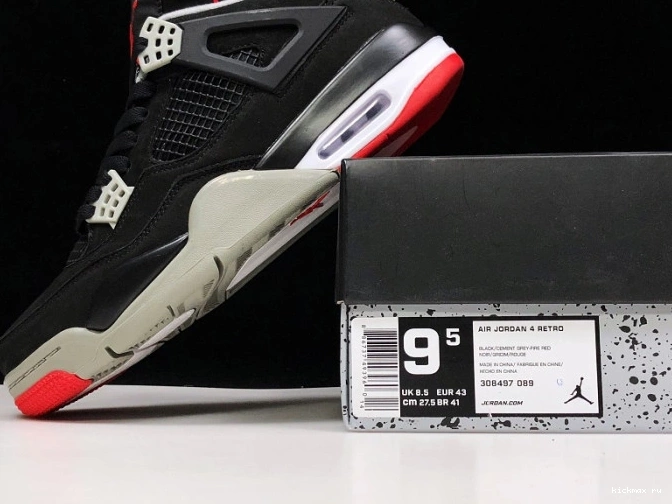 Rep JORDAN 308497-060 RETRO 4 CEMENT BLACK 0805